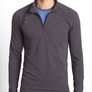 New MPG SEAMLESS 1/4 ZIP PULLOVER mens L